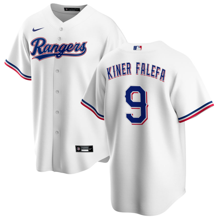 Nike Men #9 Isiah Kiner-Falefa Texas Rangers Baseball Jerseys Sale-White